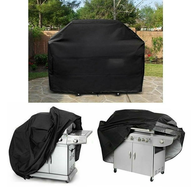 57" Waterproof BBQ Grill Cover Gas Heavy Duty for Patio Outdoor Adjustable Strap 